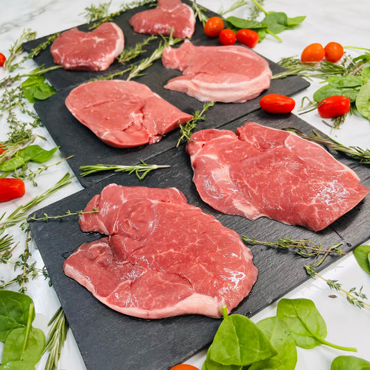 1.2kg Boneless Lamb Steaks (4-6 steaks)