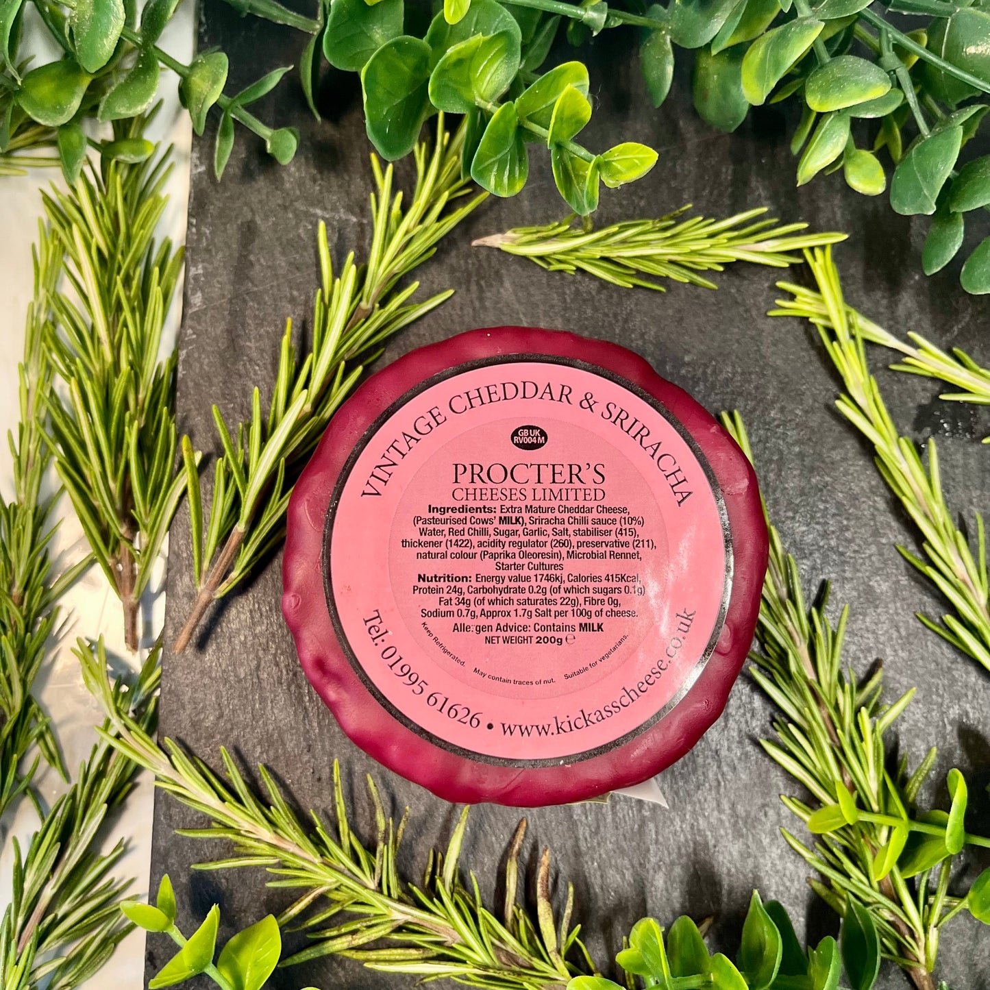 Kiss Ass Cheese - Vintage Cheddar & Sriracha