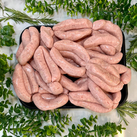 Whole bag of Premium Pork & Apple Sausages