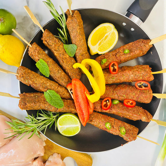 24 Kofta Kebabs (12 Spicy Steak Steak and 12 Lamb & Mint)