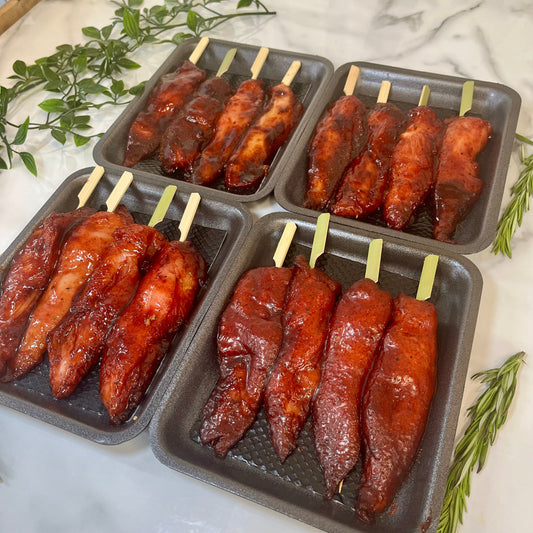 BBQ Chicken Breast Skewers