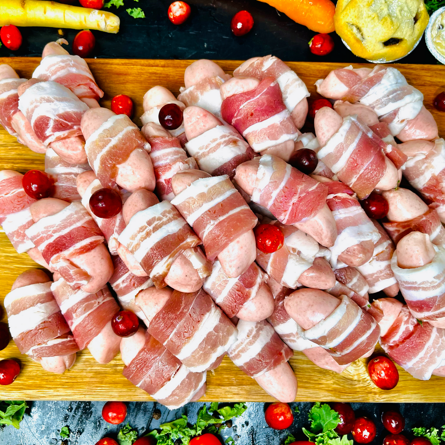 10 Luxury Hand Made Pigs in Blankets