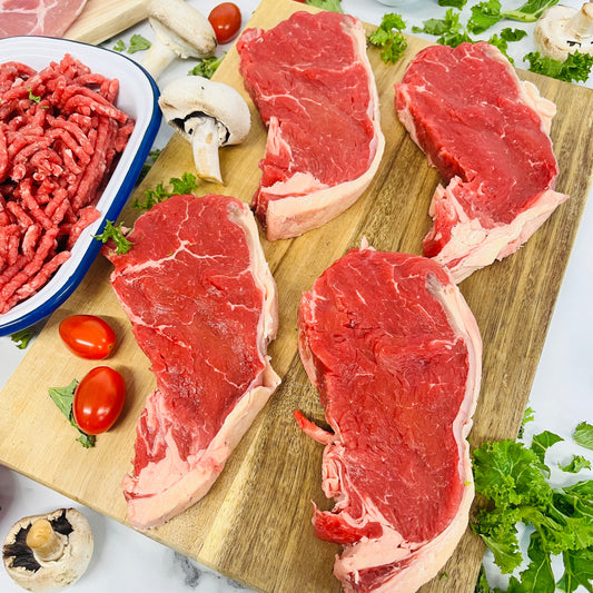 4 Sirloin Steaks Approx 200g each