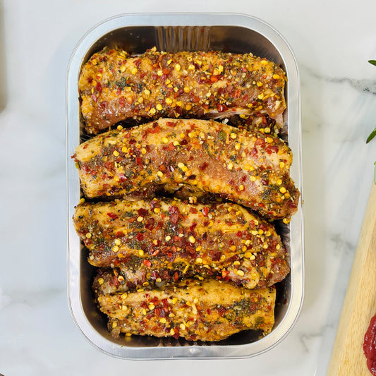 1kg Boneless pork rib slices