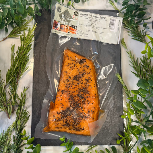 LANCASTER SMOKE HOUSE PEPPERED HOT SMOKED SALMON