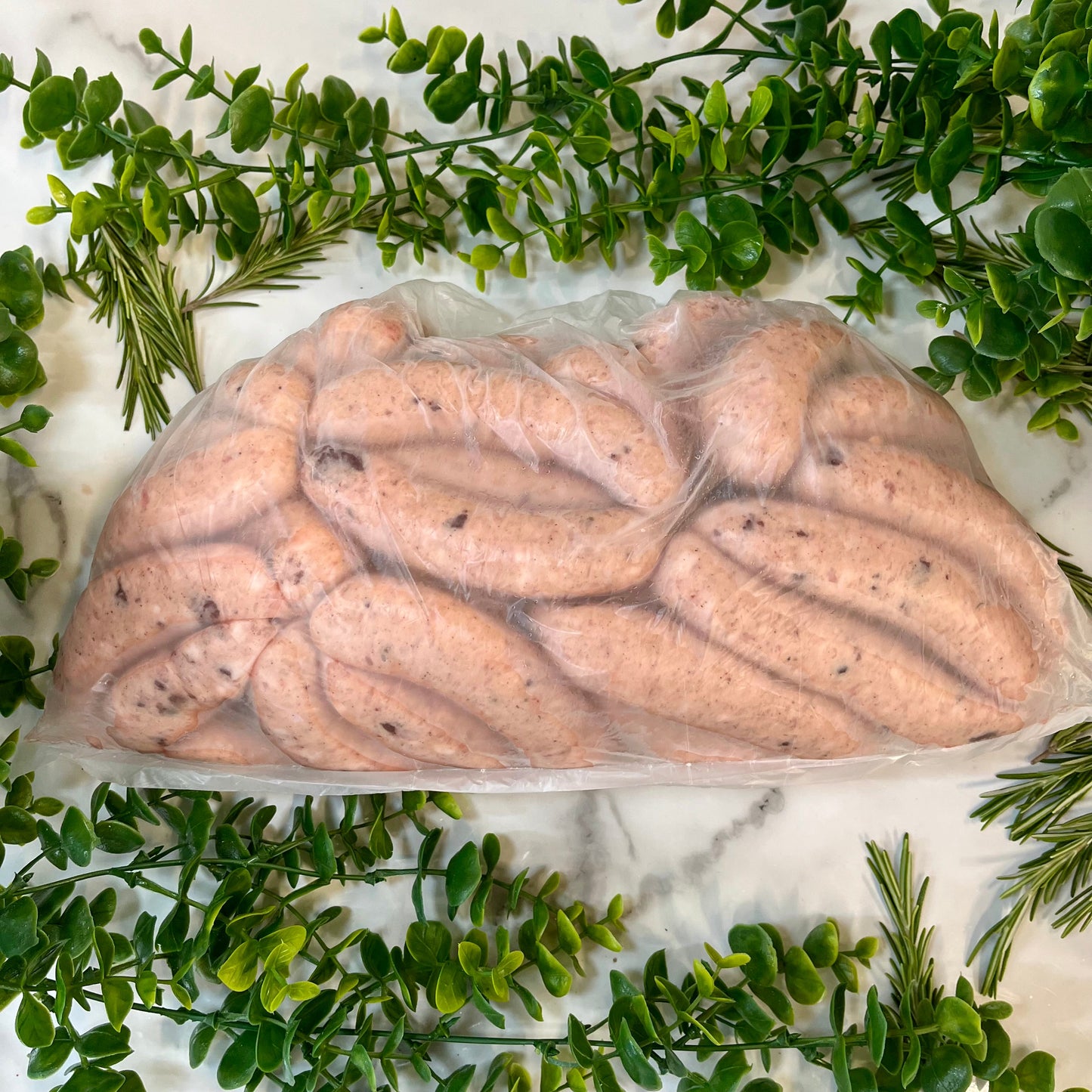 Whole bag of Premium Pork & Black Pudding Sausage