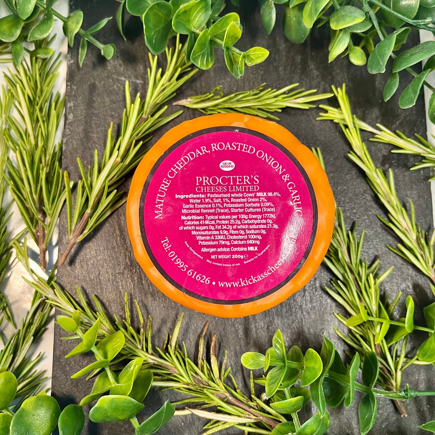 Kick Ass Cheese - Mature Cheddar, Roasted Onions & Garlic