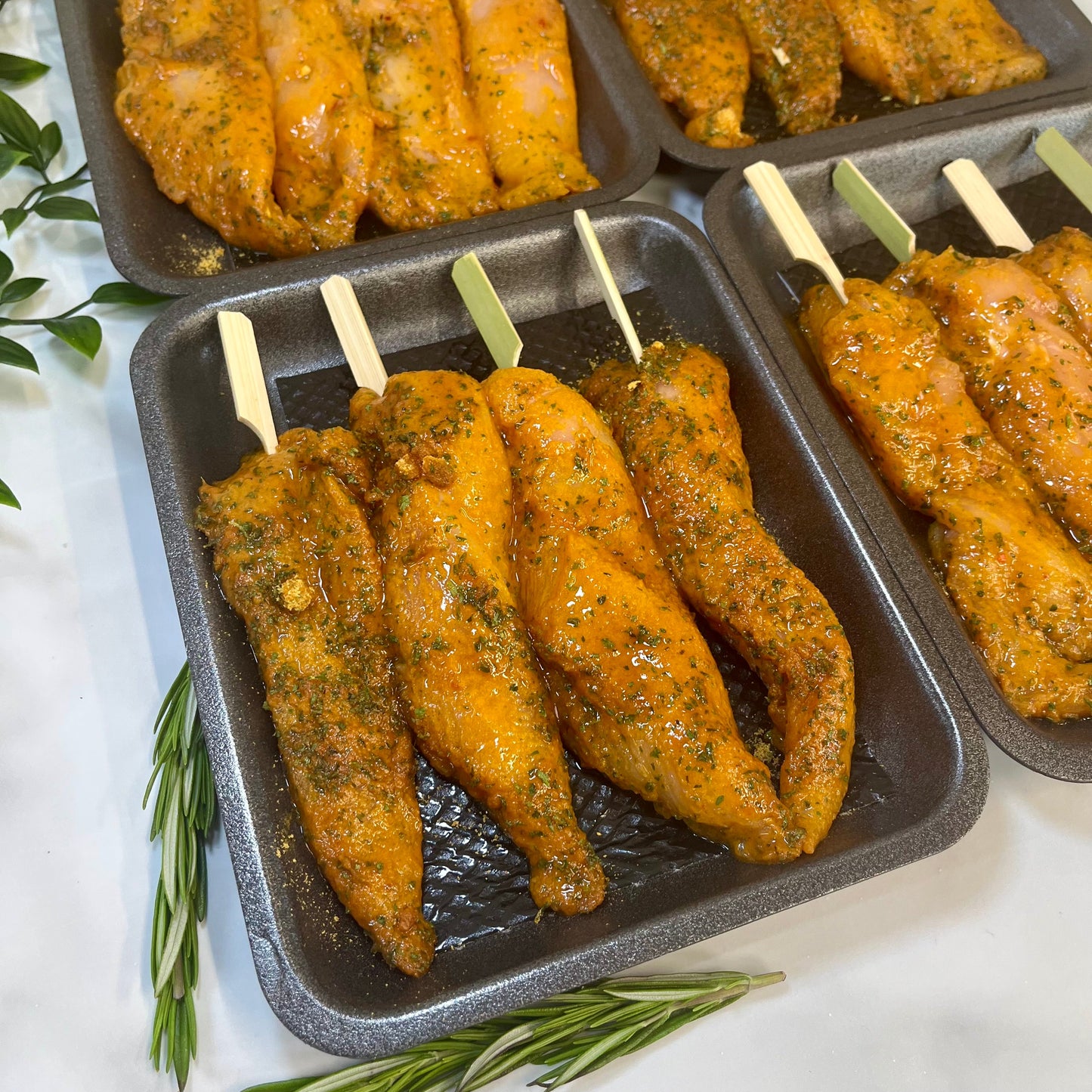 Garlic Butter & Herb Chicken Breast Skewers