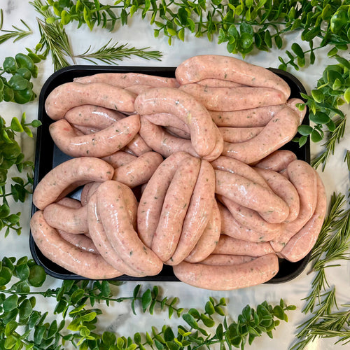 Whole bag of Premium Pork & Leek Sausage