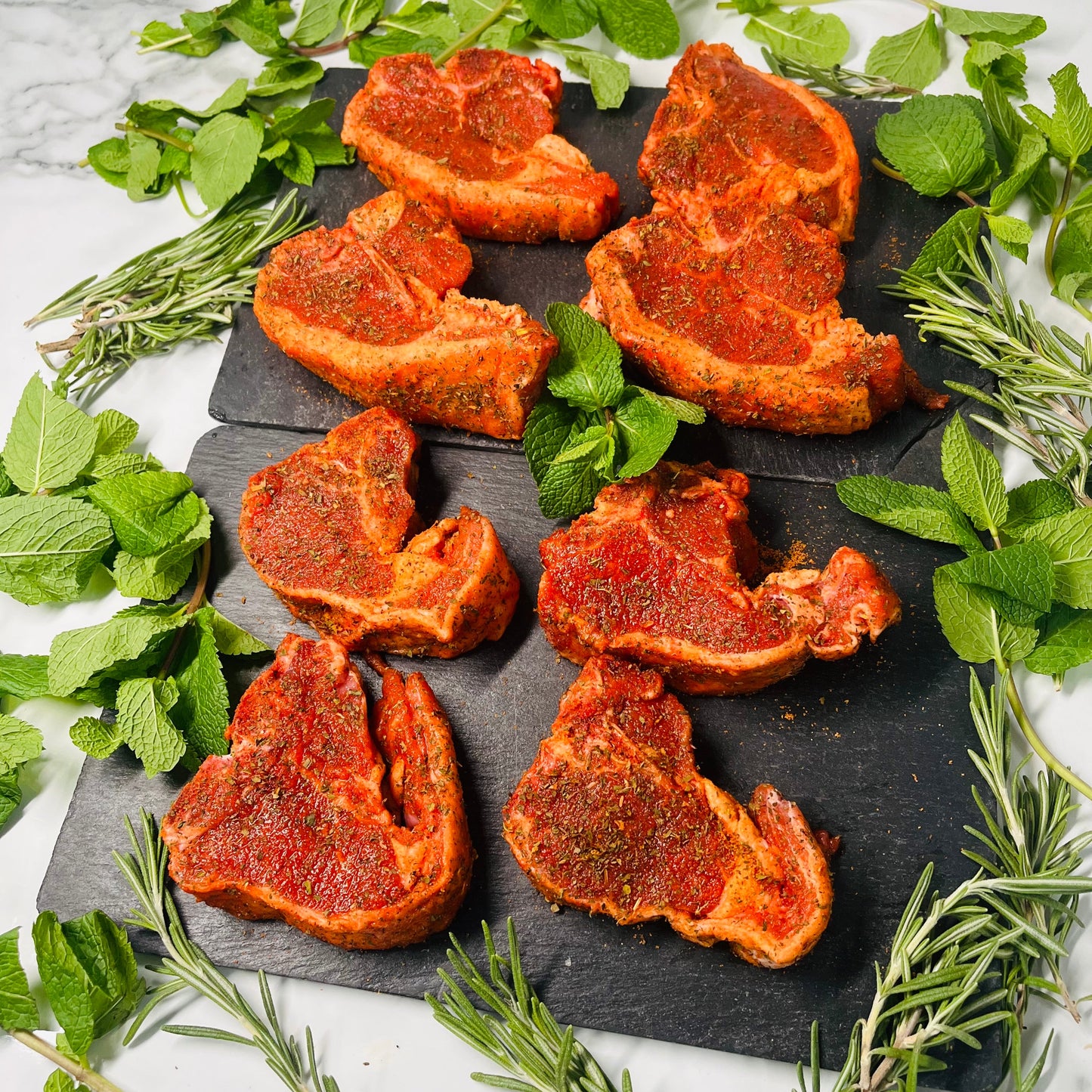 Minted Lamb Loin Chops