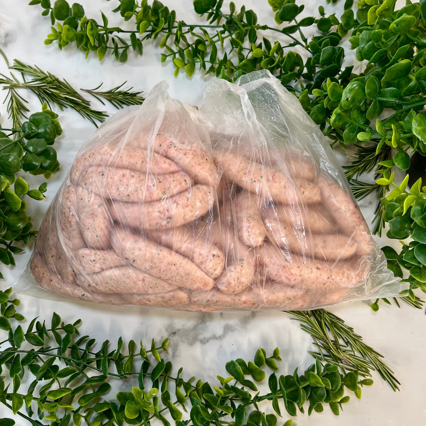 Whole bag of Premium Linconshire Sausage