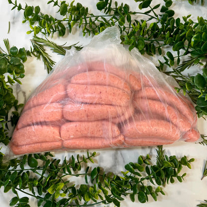 Whole bag of Premium Pork and Tomato Sausage