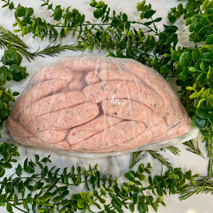 Whole bag of Premium Pork & Leek Sausage