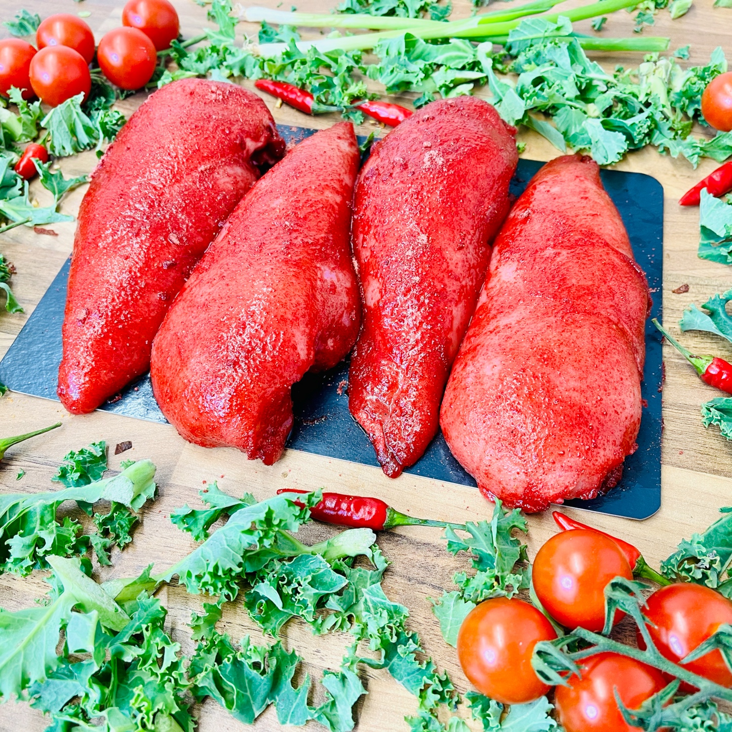 Marinated chicken breast fillets