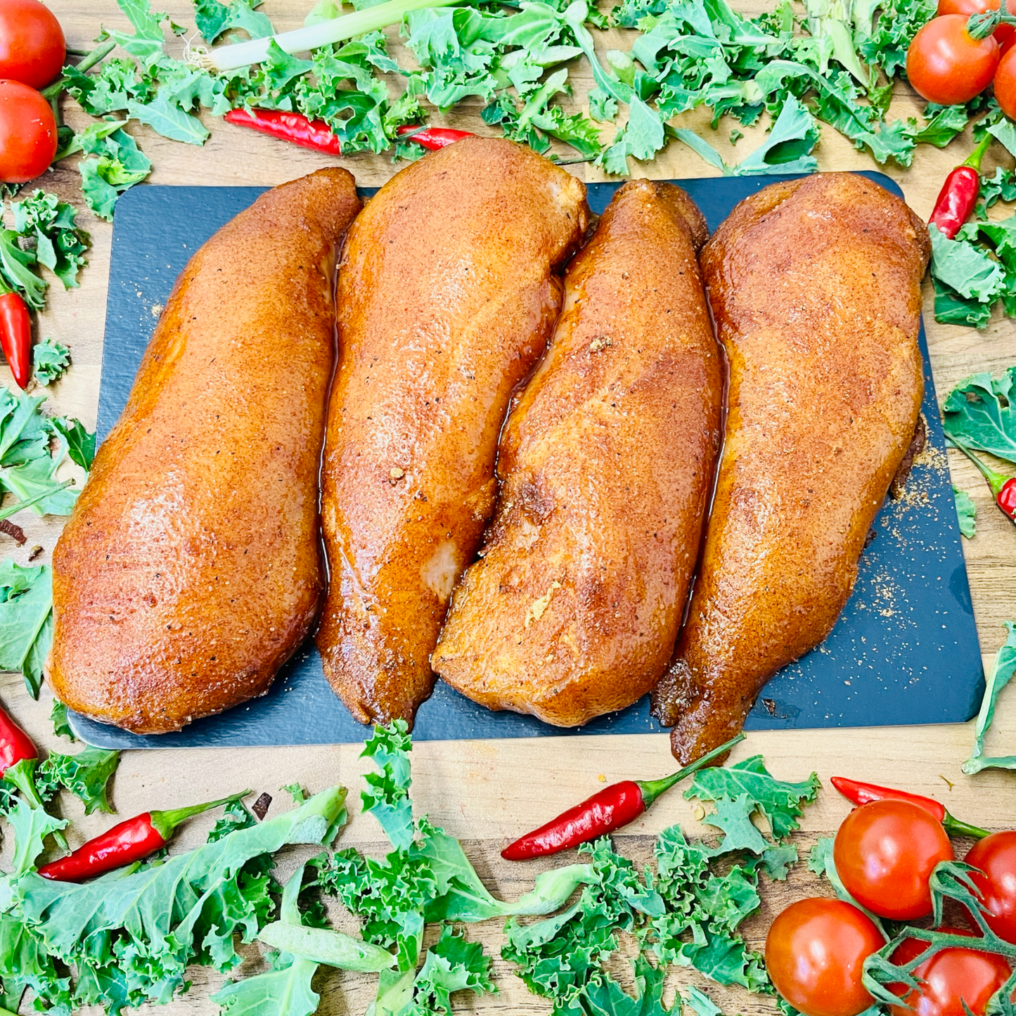 Marinated chicken breast fillets