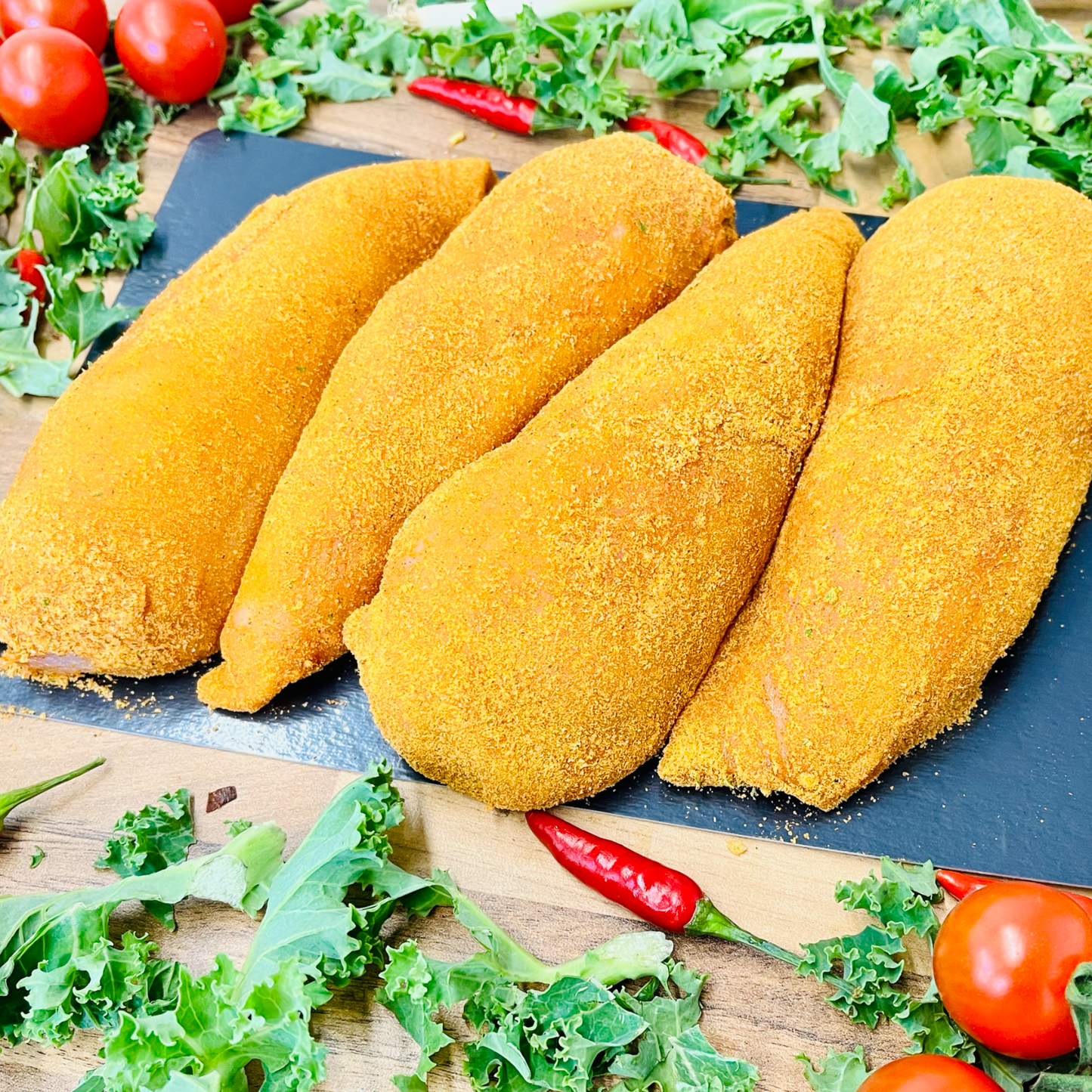 Marinated chicken breast fillets