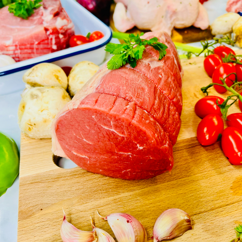 Extra tender beef 'eye round' roasting joint