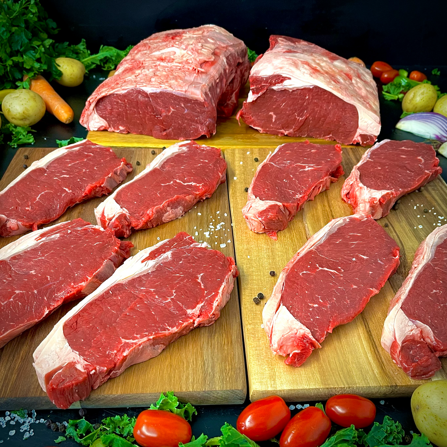Whole 5kg sirloin steak bulk buy offer - subscription